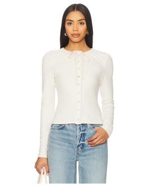 geel Cardigan Jane - Weiß