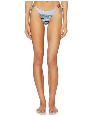 YELLOW THE LABEL X Revolve Vivi Charm Bikini Bottom - White