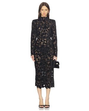 Nadine Merabi Schwarzes Midikleid Elise
