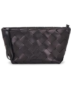 Loeffler Randall Clutch Tejido Melina En Color Negro Talla