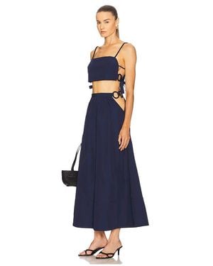 Adriana Degreas Set Aus Oberteil Und Rock Geometric - Blau