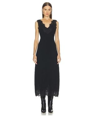 Jonathan Simkhai Ärmelloses Midikleid Zinnia - Schwarz