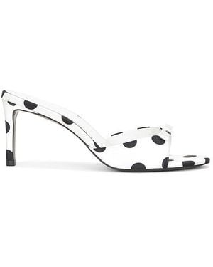 Black Suede Studio Albie 65 Mule - White