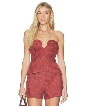 AMUR Nala Bustier Top - Red
