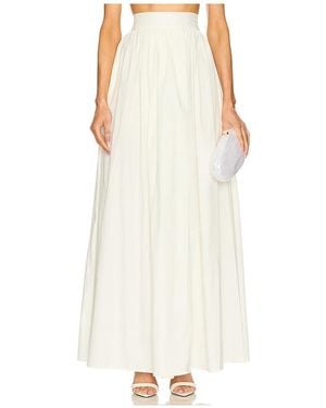 Adriana Degreas Seashell ソリッドロングスカート - ホワイト