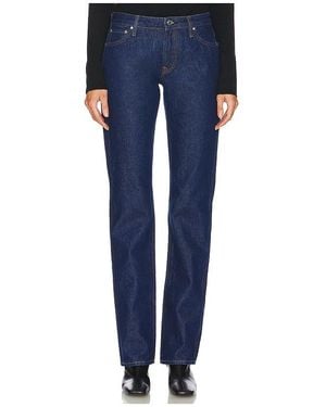 GRLFRND Isabel Low Rise Straight Jeans - Blue