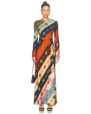 Zimmermann Ascent Bias Sheath Dress - Orange