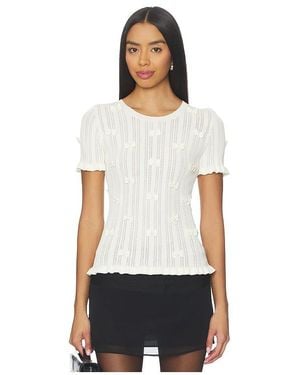 Sea Alberta Pearl Knit Top - White