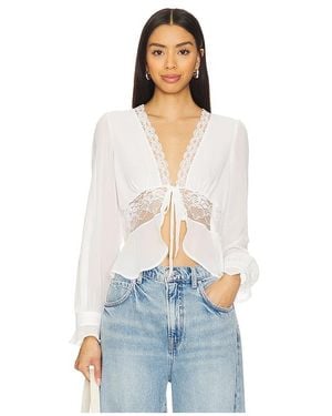 KAT THE LABEL Betty Blouse - White