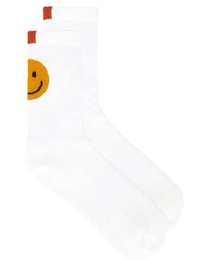 Kule Happy Face Sock - White