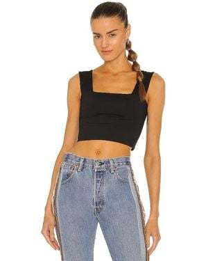 Susana Monaco Wide Strap Crop Top - Purple