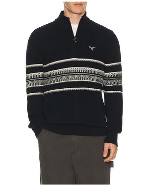 Barbour Kepwick Half Zip Jumper - Black