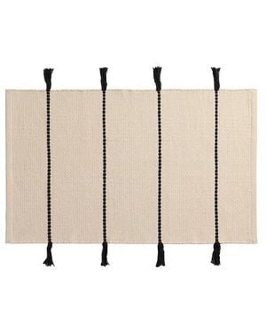Parachute Alfombra De Baño Organic Tassel En Color Multi Talla - Neutro