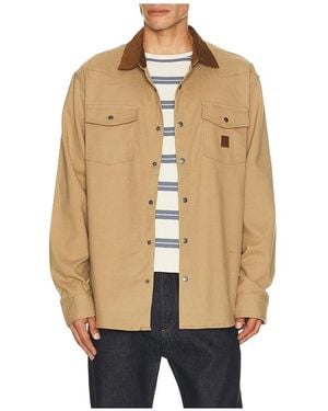 Brixton FLANELLE BOWERY en Brown - Neutre
