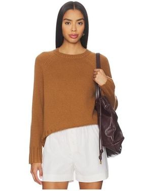 W. Cashmere Rundhalsshirt Gabby - Braun