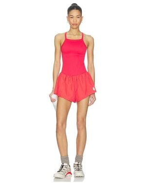 Free People Fp Movement Carpe Diem Runsie - Red