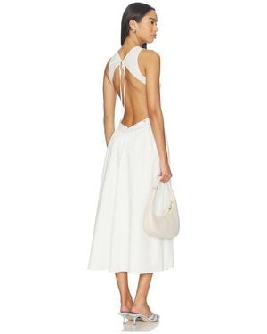 Frankie's Bikinis Soleil Cotton Midi Dress - White