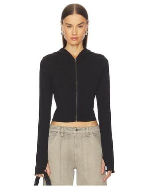 GRLFRND Shrunken Zip Hoodie - Black