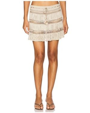 MY BEACHY SIDE Bonbon Hand-Crocheted Skirt - White
