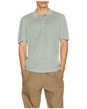 Onia Linen Jumper Polo - Green