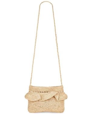 Hat Attack Ruffle Clutch - White