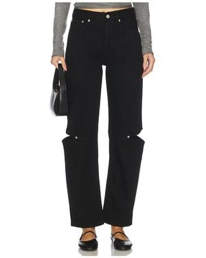Still Here Cowgirl Wide Leg Jeans - Black