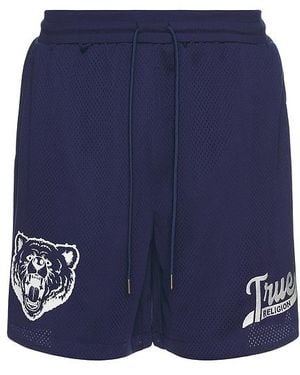 True Religion バスケットボールショートパンツ - ブルー