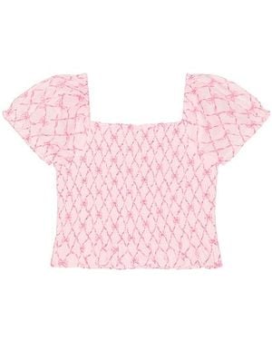 LoveShackFancy Tween Fabielle Top - Pink