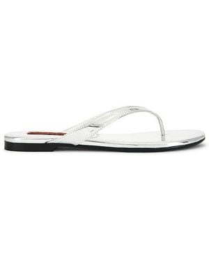 Simon Miller Sandalia Salerno Thong En Color Metallic, Talla (También En 38) - Blanco