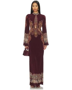 Hemant & Nandita Long Dress - Red