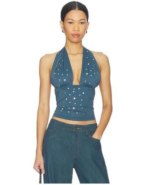 Lioness Safari Halter Top - Blue