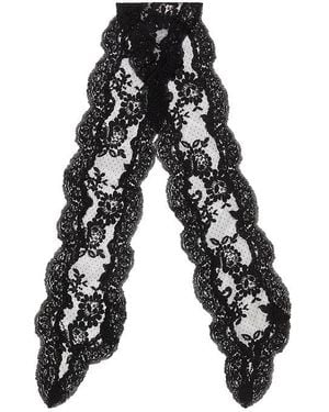 Zimmermann ÉCHARPE LACE NECK en Black. - Noir
