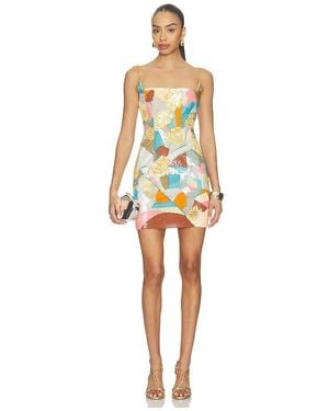 La Fuori Fleur Oasis Mini Dress in Red | Lyst