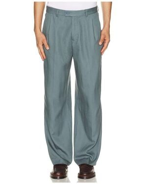 Percival Straight Leg Trousers - Blue
