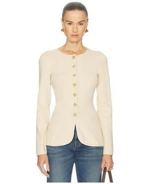 L'academie Bronte Button Cardigan - Natural