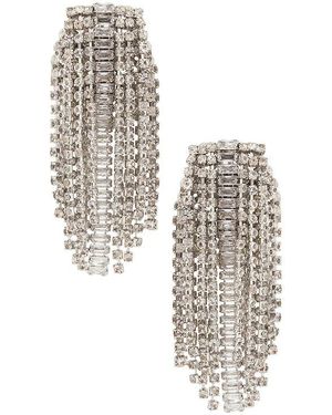 Anton Heunis Omega Clasp Chandelier Brooch Earrings - White