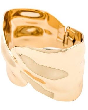 Ettika Abstract Textured Cuff Bracelet - Metallic