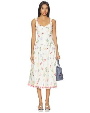Amanda Uprichard Midi-Kleid Soho - Weiß