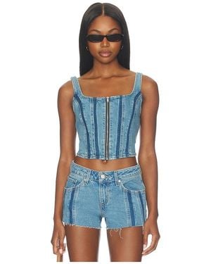 Levi's Seamed Zip Bustier - Blue