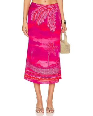 Hemant & Nandita Midi Skirt - Pink