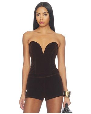 superdown Eva Sweetheart Top - Black