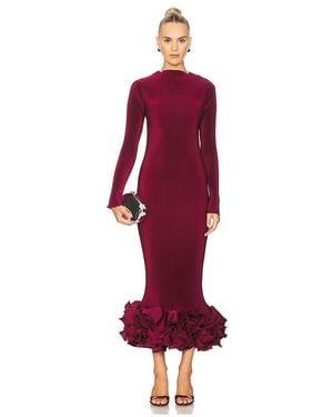 L'idée Vestido Campbell En Color Vino Talla (También En 12/L, 6/Xs, 8/S) - Rojo