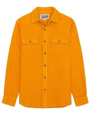 Schott Nyc Flannel Work Shirt - Orange