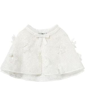 Self-Portrait Kids Embellished Tulle Cape - White