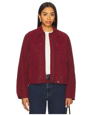 Free People X We The Free Blair Faux Suede Jacket - Red