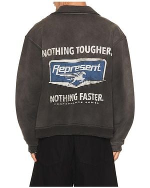 Represent Nothing Faster Quarter Zip Pullover - Grey