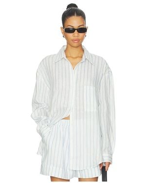 AEXAE Camisa Linen Woven En Color Blanco Talla (También En Xxs, Xs, S, M)