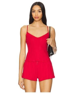 Cou Cou Intimates The Long Cami Top En Color Rojo Talla En