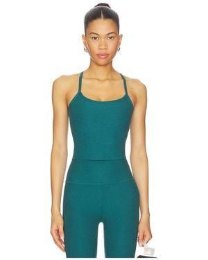 Beyond Yoga Spacedye Slim Racerback Cropped Tank Top - Blue