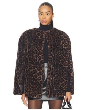 Apparis Sloane Leopard Cape - Black